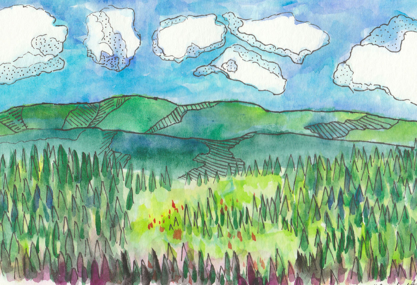 " Jack Creek Valley " Card