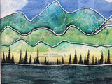 " Cottonwood Peak " Matted Print