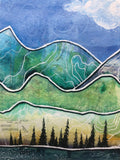 " Cottonwood Peak " Matted Print