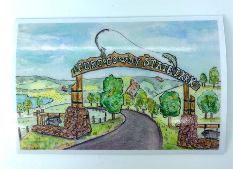 " Curt Gowdy State Park Sticker "   Vinyl Sticker