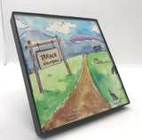 " Ranch Wyoming "   Original Miniature Watercolor Painting