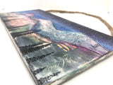 " Smokey Mountain "  Wood Plank Original Painting