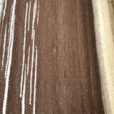 Brown and White Handwoven Alpaca Wool Rug