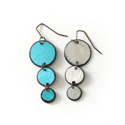Round Up Raw Hide Earrings