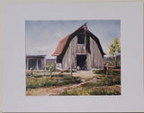 " Rustic Barn " Grey Barn Matted Print