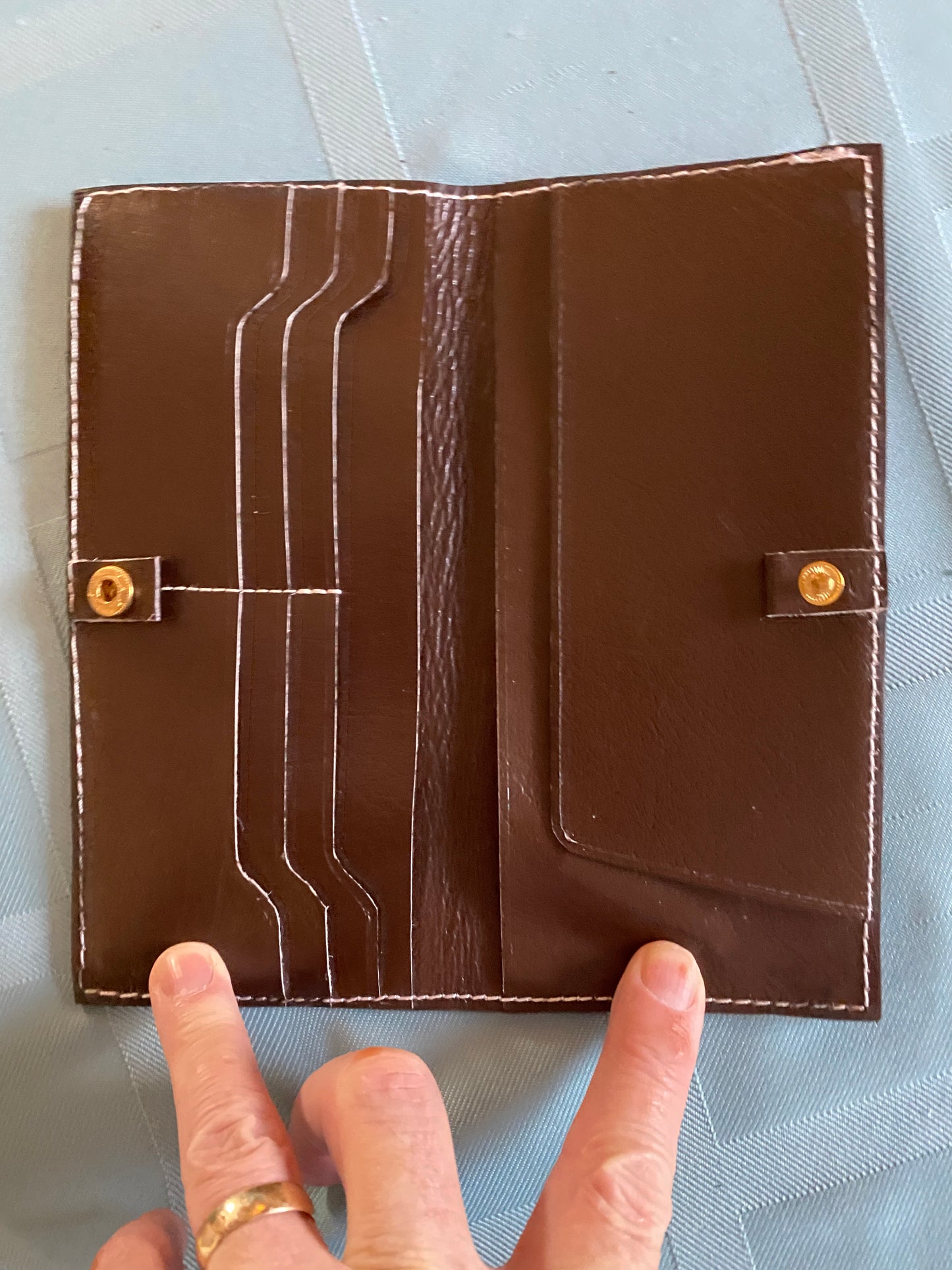 Smooth Leather Long Wallet