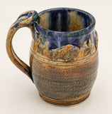 Hand Thrown Large Bison And Stars Mug