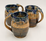 Hand Thrown Large Bison And Stars Mug