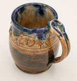 Hand Thrown Large Bison And Stars Mug