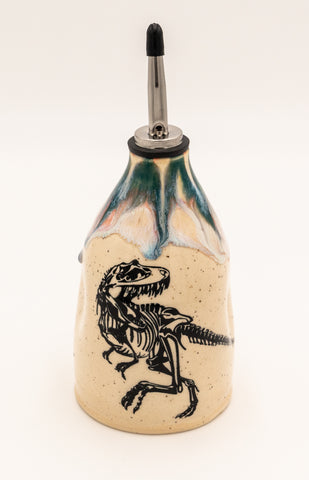 " Skeletal T-Rex " Olive Oil Cruet