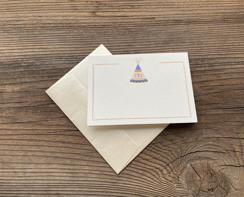 " Teepee " Boxed Set of 10 Cards