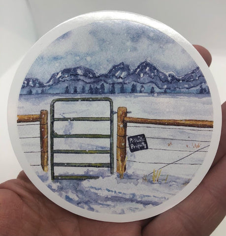 " Unlocked Gate " Sticker