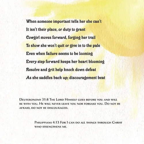 " Courage The Cowgirl Way " Children's Book