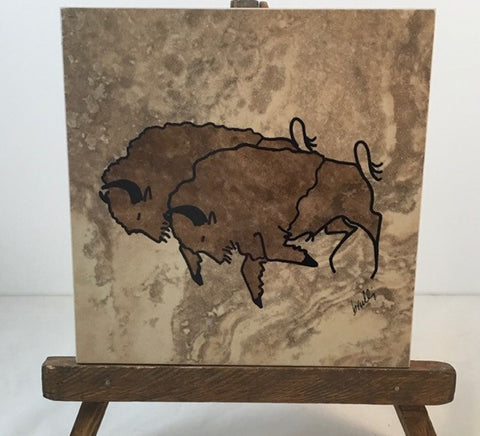 Double Bison Trivet