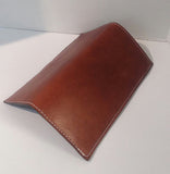 smooth leather checkbook wallet