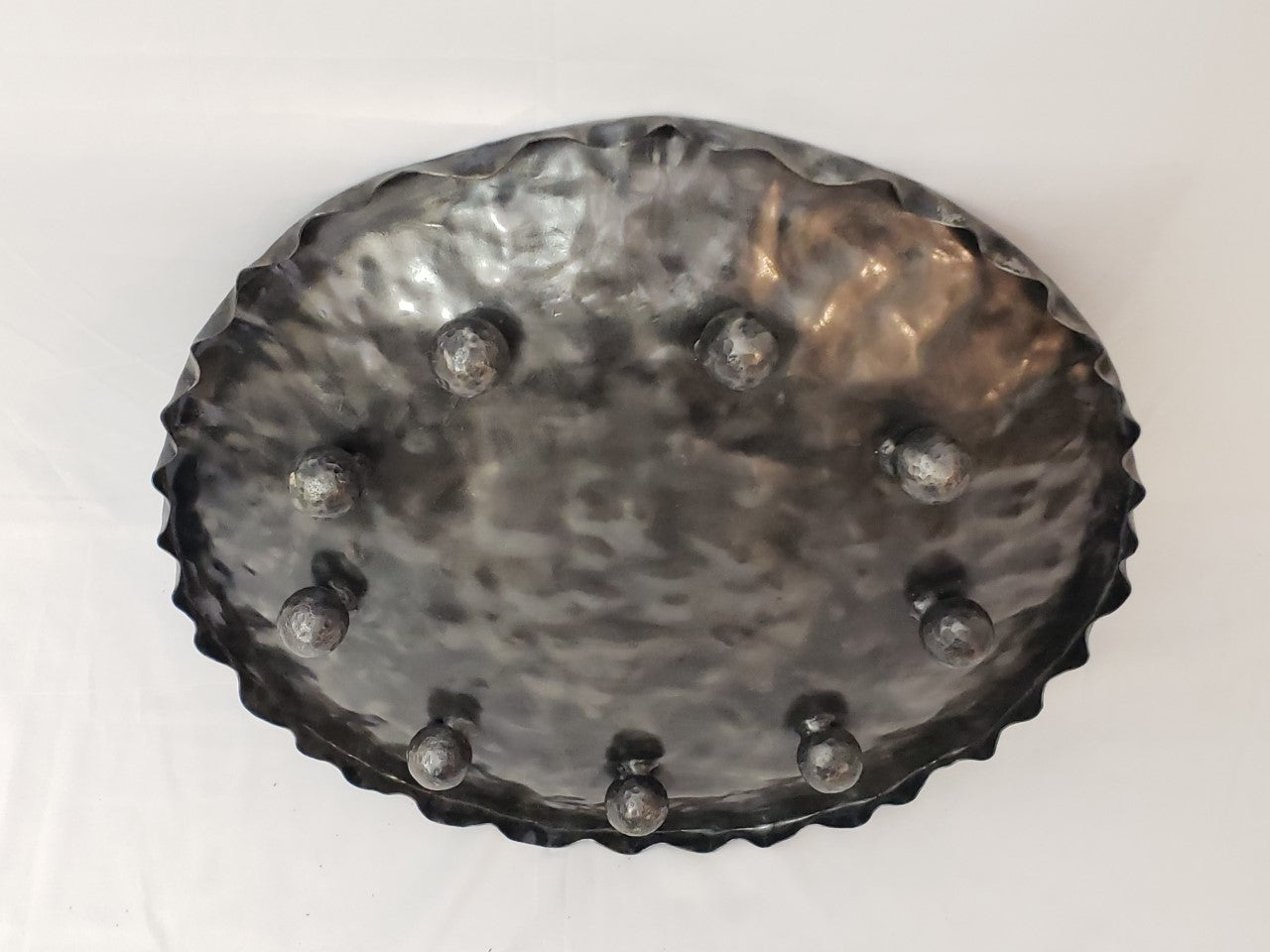 Metal Bowl With Bull Silhouette