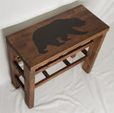 Bear Bench and Shoe  Rack