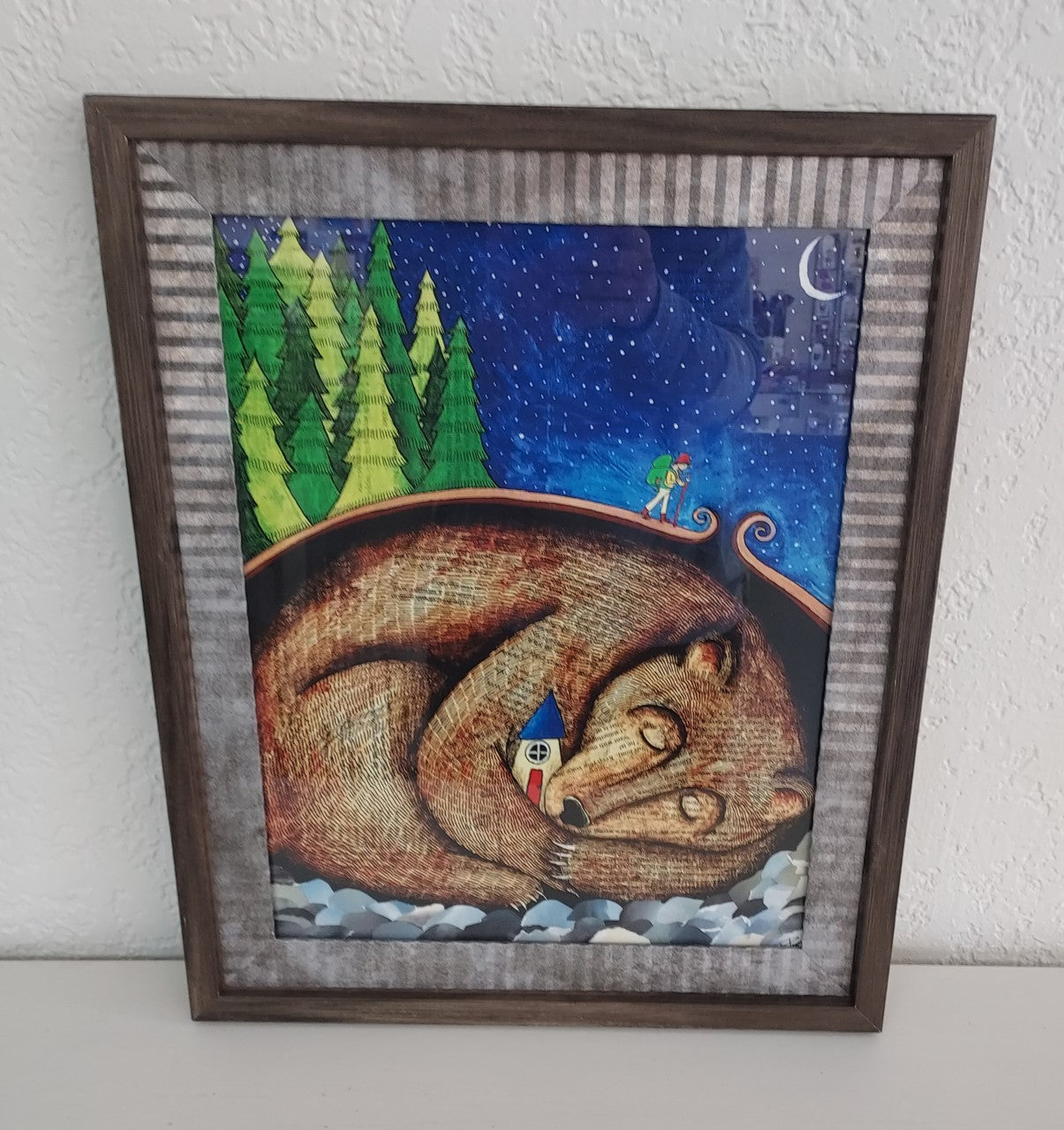 " Beyond the Last Fir " Mixed Media Print