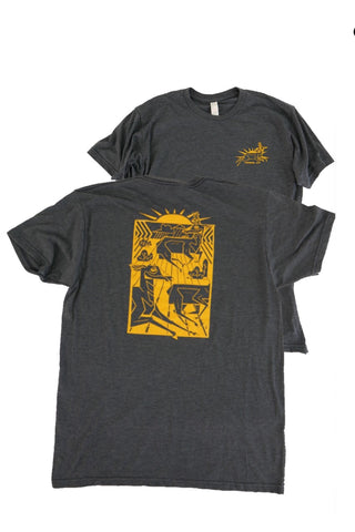 Abstract Antelope Pronghorn tee shirts . Original art by Favian Hernandez
